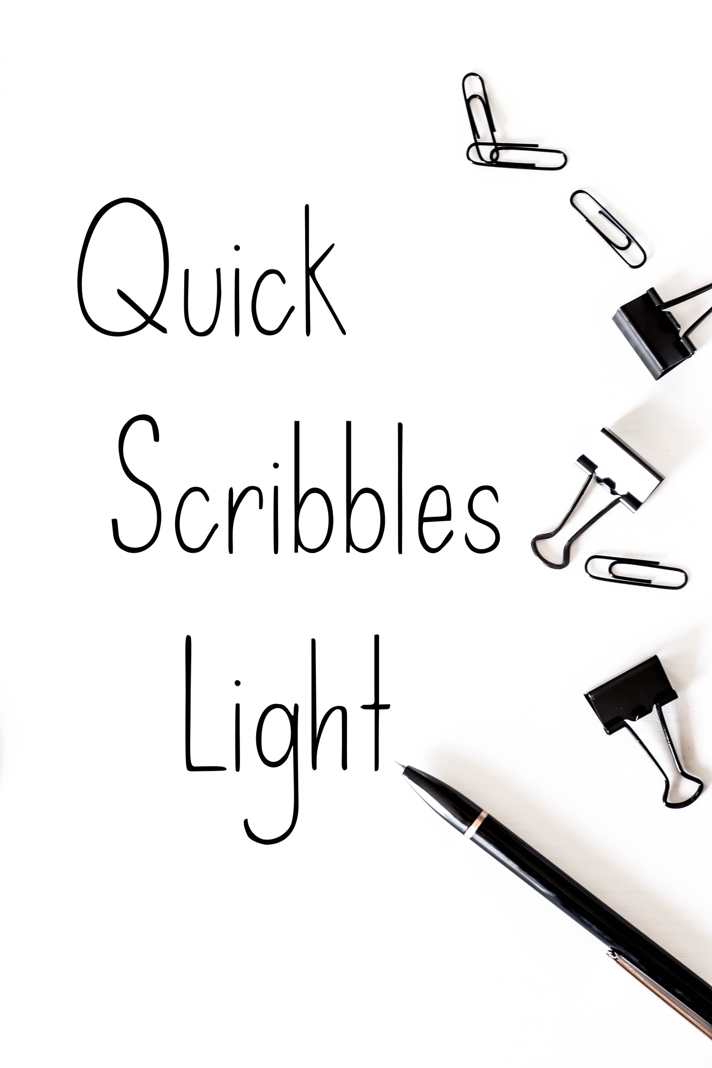Quick Scribbles Light Typeface (Personal Use License)