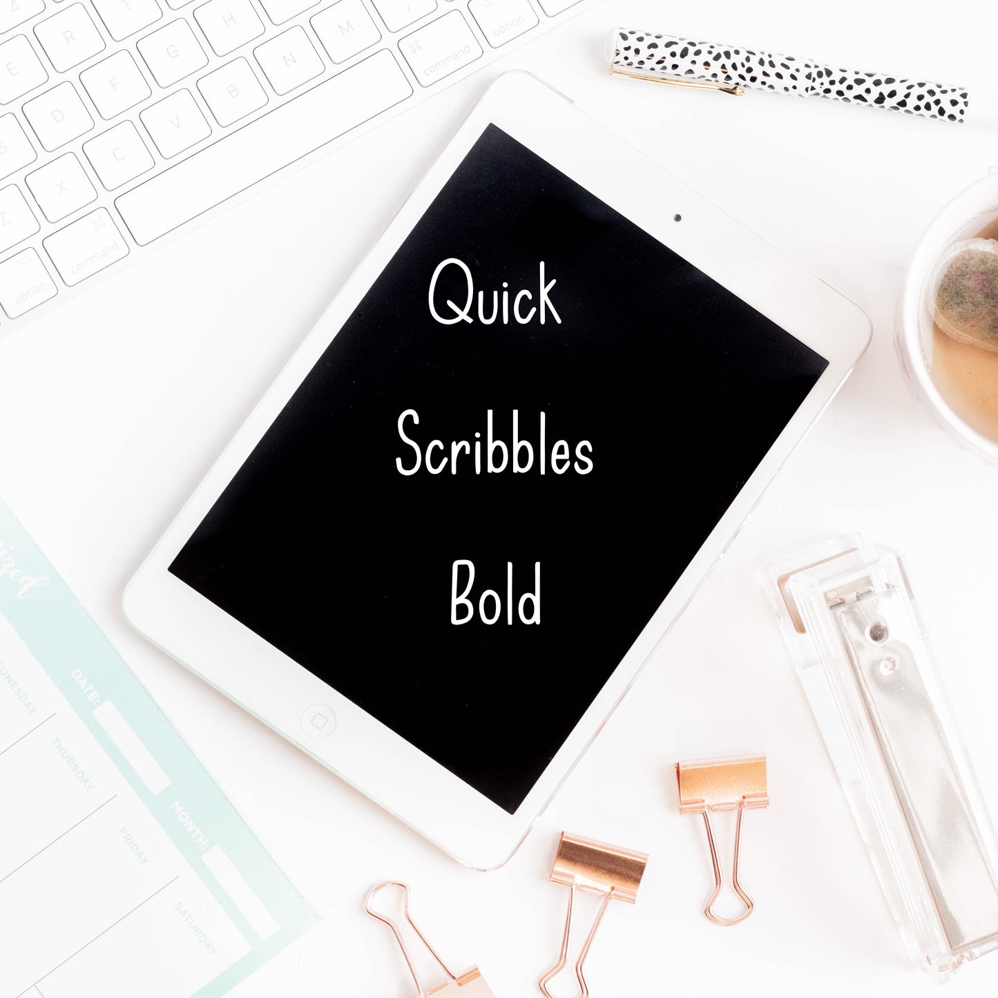 Quick Scribbles Bold Typeface (Personal Use License)