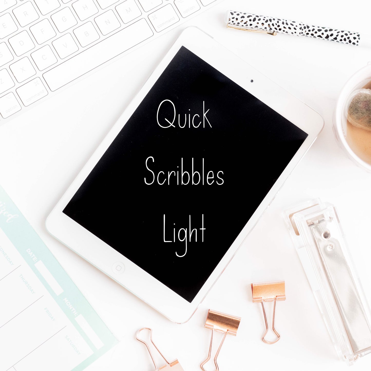 Quick Scribbles Light Typeface (Personal Use License)